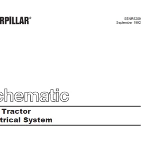 Cat Electrical D8N Tractor Electrical System Schematic Manual - PDF DOWNLOAD