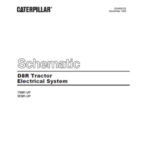 Cat Electrical D8R Tractor Electrical System Schematic Manual  - PDF DOWNLOAD