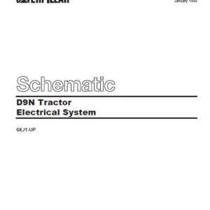 Cat Electrical D9N Tractor Electrical System Schematic Manual - PDF DOWNLOAD