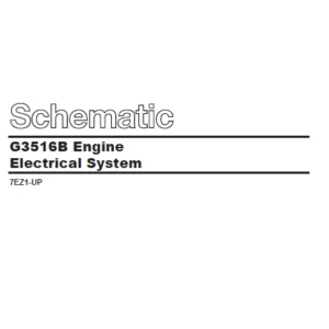 Cat Electrical G3516B Engine Electrical System Schematic Manual - PDF DOWNLOAD