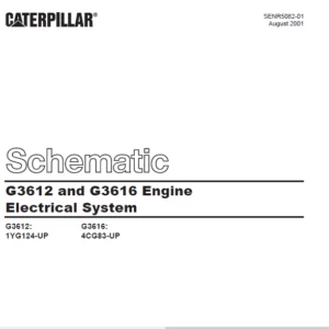 Cat Electrical G3612 and G3616 Engine Electrical System Schematic Manual - PDF DOWNLOAD