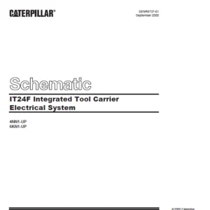 Cat Electrical IT24F Integrated Tool Carrier Electrical System Schematic Manual - PDF DOWNLOAD