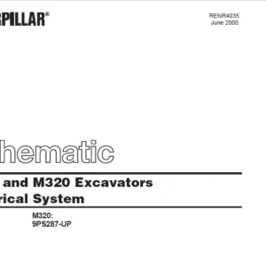 Cat Electrical M318 and M320 Excavators Electrical System Schematic Manual  - PDF DOWNLOAD