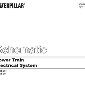 Cat Electrical Power Train Electrical System Schematic Manual - PDF DOWNLOAD