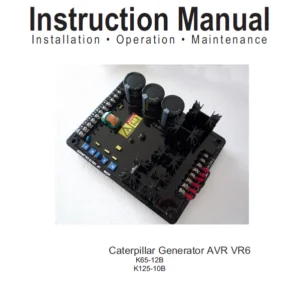 Cat Generator AVR VR6 Instruction Manual - PDF DOWNLOAD