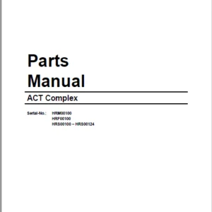 Cat Hard Rock Conveyor ACT Complex Parts Manual - PDF DOWNLOAD