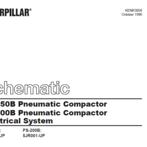 Cat PS-150B PS-200B Pneumatic Compactor Electrical System Schematic Manual - PDF DOWNLOAD