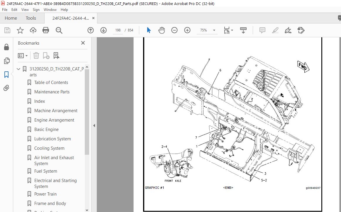 Cat TH220B Telehandlers Parts Manual - PDF DOWNLOAD - HeyDownloads ...