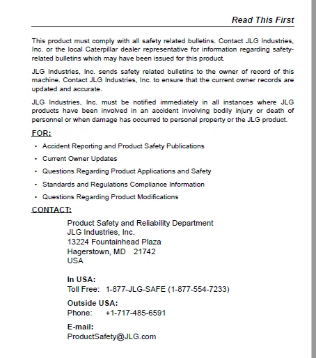 Cat TH336 TH337 TH406 TH407 TH414 TH514 TH417 Engine + Operation & Maintenance Manual - PDF DOWNLOAD - Image 4