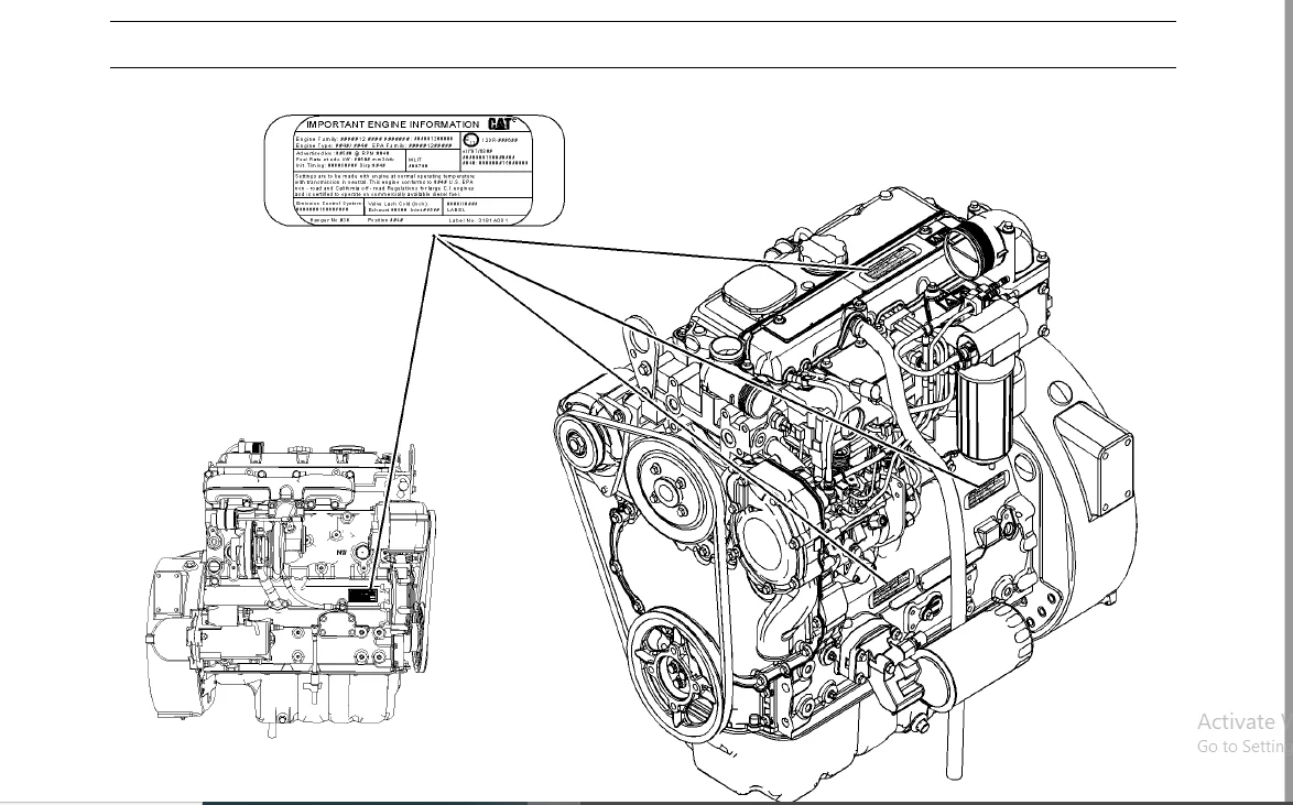 Cat TH336 TH337 TH406 TH407 TH414 TH514 TH417 Engine + Operation & Maintenance Manual - PDF DOWNLOAD - Image 6