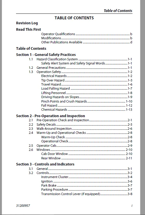 Cat TH414C GC TH417C GC Operation & Maintenance Manual - PDF DOWNLOAD - Image 3