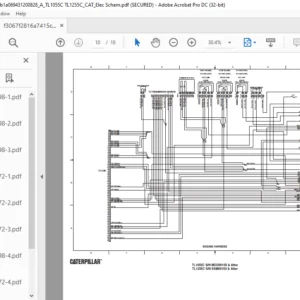 Cat TL1055C & TL1255C Electrical Schematic Manual - PDF DOWNLOAD