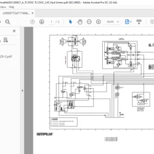 Cat TL1055C & TL1255C Hydraulic Schematic Manual - PDF DOWNLOAD