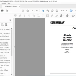 Cat TL1055C TL1255C Parts Manual  - PDFDOWNLOAD