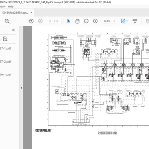 Cat TL642C & TL943C Hydraulic Schematic Manual - PDF DOWNLOAD