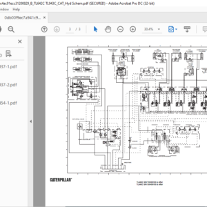 Cat TL642C & TL943C Hydraulic Schematic Manual - PDF DOWNLOAD ...