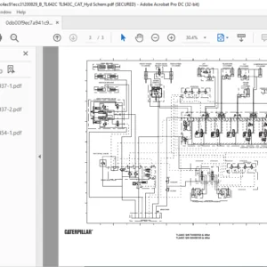 Cat TL642C & TL943C Hydraulic Schematic Manual - PDF DOWNLOAD
