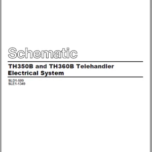Cat Telehandler TH350B-SLD Hydraulic + Electrical System Schematic Manual - PDF DOWNLOAD