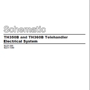 Cat Telehandler TH360B-SLE Hydraulic + Electrical System Schematic Manual - PDF DOWNLOAD