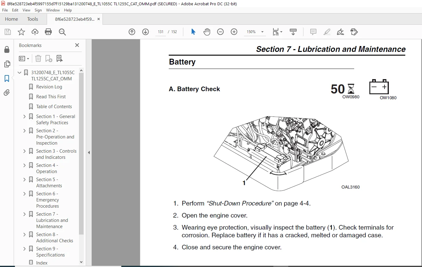 Cat Telehandler TL1055C TL1255C Operation & Safety Manual - PDF DOWNLOAD - Image 6