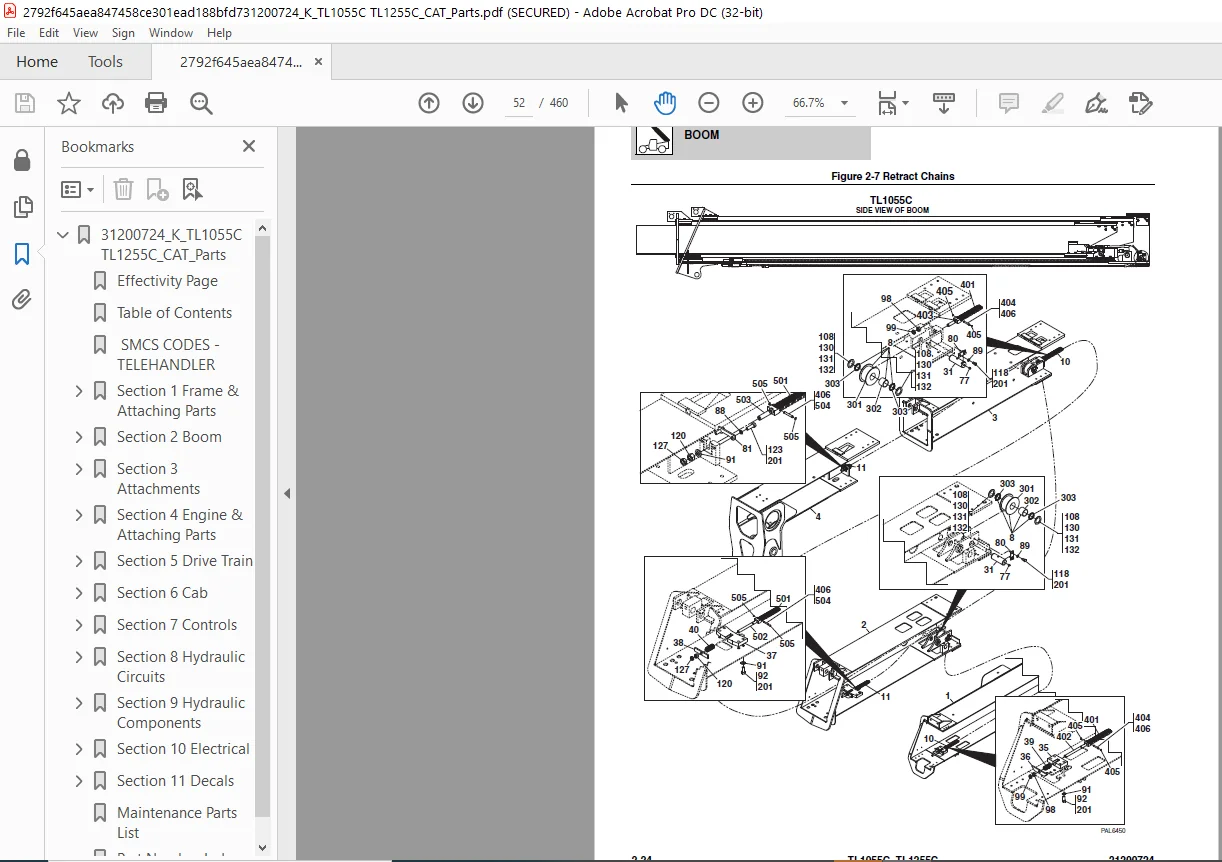 Cat Telehandler TL1055C TL1255C Parts Manual - PDF DOWNLOAD - Image 5