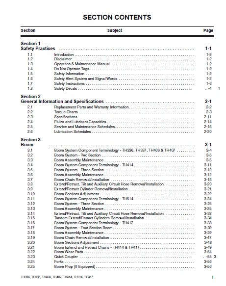 Cat telehandler TH336 TH337 TH406 TH407 TH414 TH514 TH417 Axle Disassembly/Assembly Manual + Service Manual + schematic Manual - Image 3
