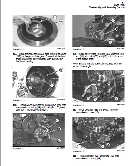 Cat telehandler TH336C TH337C TH406C TH407C TH414C TH514C TH417C Axle Disassembly/Assembly Manual + Axle Service Manual + Service Manual - Image 3