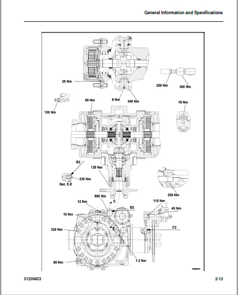 Cat telehandler TH336C TH337C TH406C TH407C TH414C TH514C TH417C Axle Disassembly/Assembly Manual + Axle Service Manual + Service Manual - Image 4