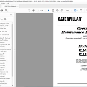 CatTL1055 TL1255 Operation & Maintenance Manual - PDF  DOWNLOAD