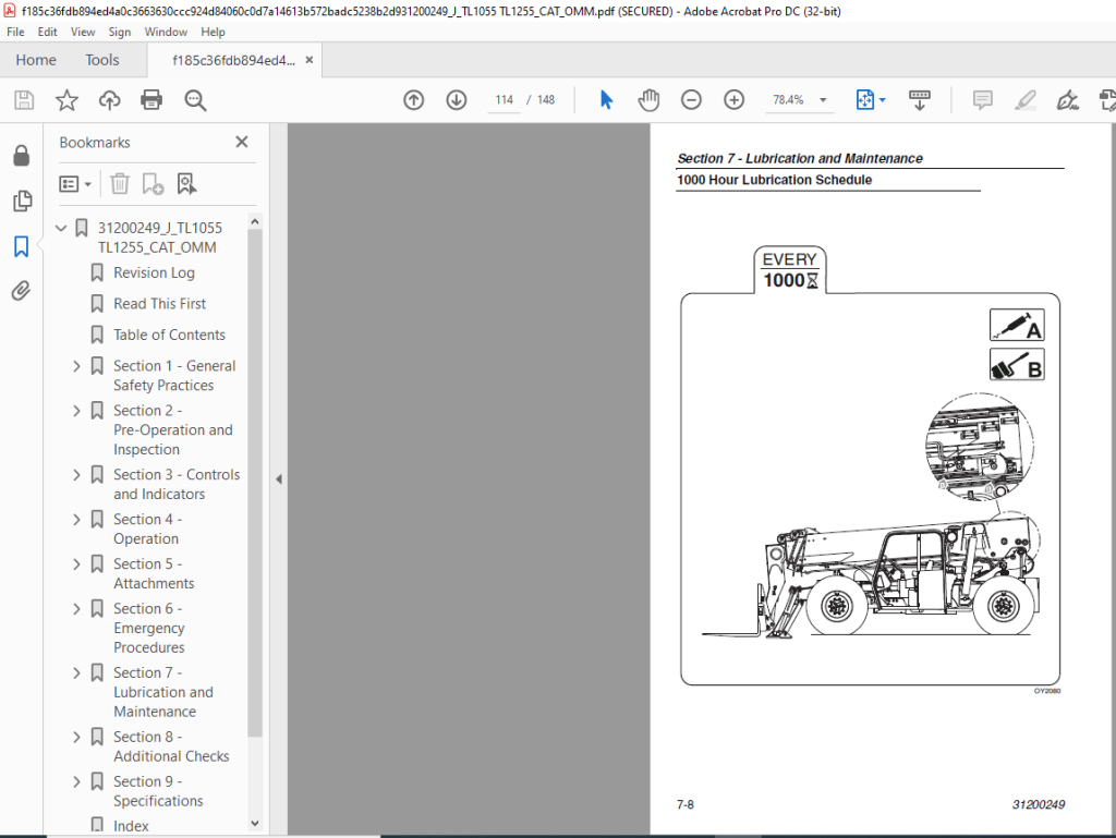 CatTL1055 TL1255 Operation & Maintenance Manual - PDF DOWNLOAD ...