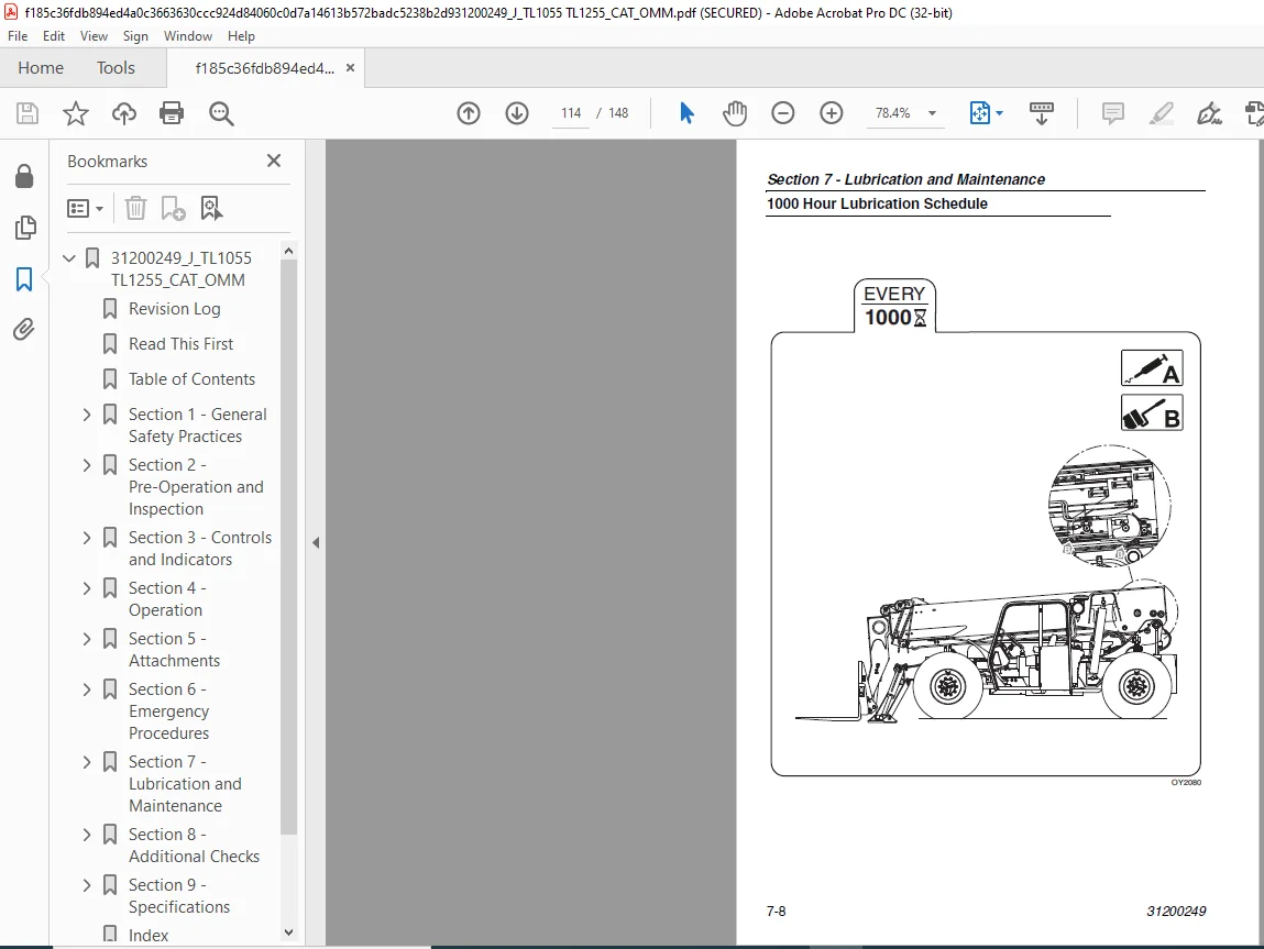 CatTL1055 TL1255 Operation & Maintenance Manual - PDF DOWNLOAD - Image 4