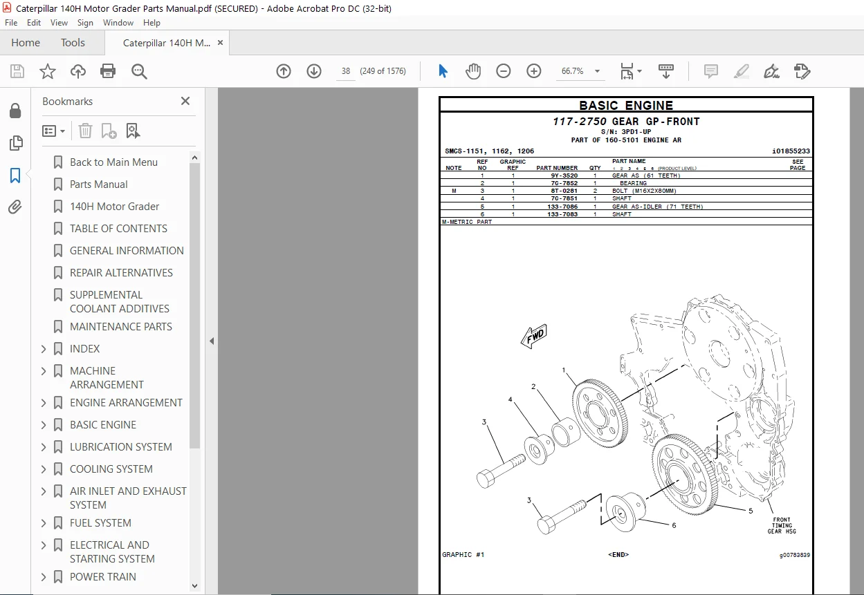 Caterpillar 140H Motor Grader Parts Manual - PDF DOWNLOAD - Image 6
