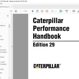 Caterpillar 29 Edition Performance Handbook Manual  - PDF DOWNLOAD