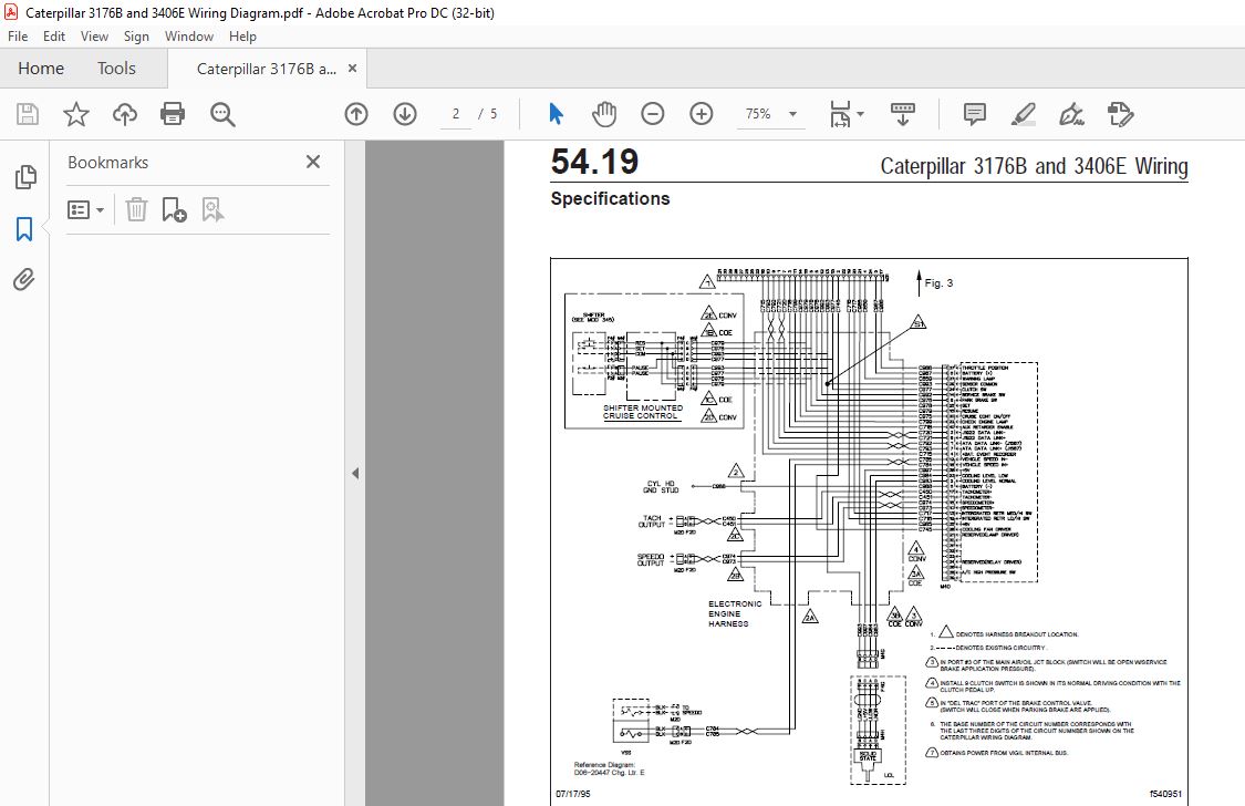 Caterpillar 3176B 3406E Wiring Diagram Manual PDF DOWNLOAD , 60% OFF