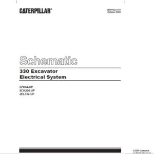 Caterpillar 330 Excavator Electrical System Schematic Manual - PDF DOWNLOAD
