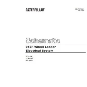 Cat 918 Wheel Loader Hydraulic System Schematic Manual - PDF DOWNLOAD
