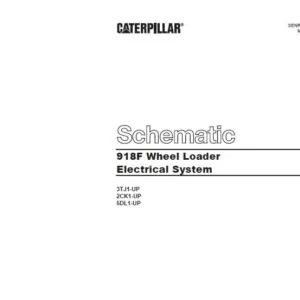 Caterpillar 918F Wheel Loader Electrical System  Schematic Manual - PDF DOWNLOAD