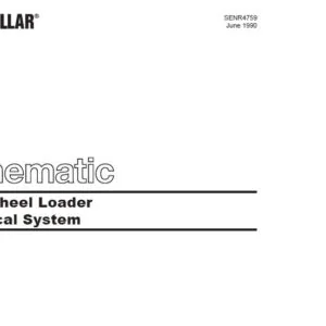 Caterpillar 966F Wheel Loader Electrical System Schematic Manual - PDF DOWNLOAD