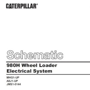 Caterpillar 980H Wheel Loader Electrical System & Hydraulic System Schematic Manual - PDF DOWNLOAD