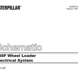 Caterpillar 988F Wheel Loader Electrical System Schematic Manual - PDF DOWNLOAD