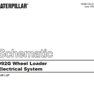 Caterpillar 992G Wheel Loader Electrical System & Hydraulic System Schematic Manual - PDF DOWNLOAD