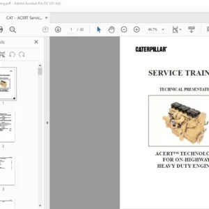 Caterpillar ACERT SERVICE TRAINING Manual - PDF DOWNLOAD