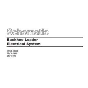 Caterpillar Backhoe Loader Electrical System Schematic Manual - PDF DOWNLOAD