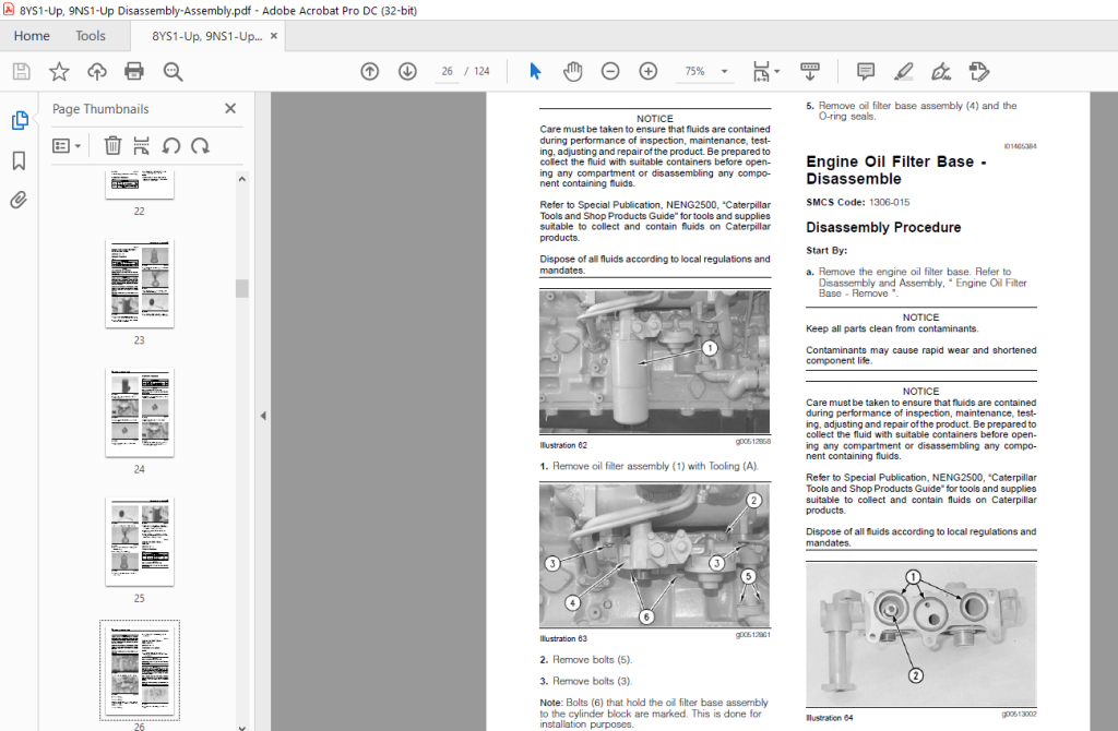 Caterpillar C-10 & C-12 Truck Engines Disassembly & Assembly Manual ...