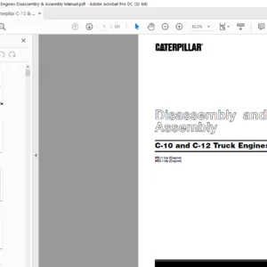 Caterpillar C-10 & C-12 Truck Engines Disassembly & Assembly Manual