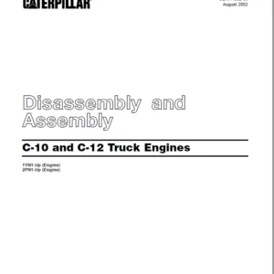 Caterpillar C-10 & C-12 Truck Engines Disassembly & Assembly Manual - PDF DOWNLOAD