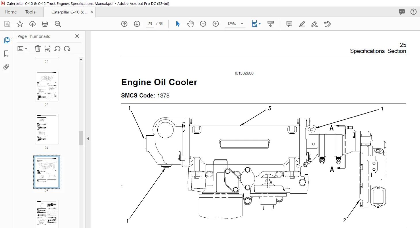 Caterpillar C-10 & C-12 Truck Engines Specifications Manual - PDF DOWNLOAD - Image 3