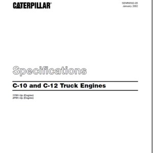 Caterpillar C-10 & C-12 Truck Engines Specifications Manual - PDF DOWNLOAD