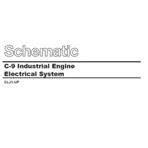 Caterpillar C-9 Industrial Engine Electrical System Schematic Manual - PDF DOWNLOAD