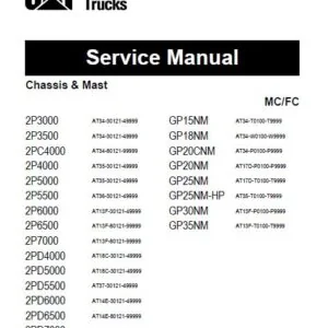 Caterpillar CAT 2PD5000 Forklift Trucks Service Manual - PDF DOWNLOAD